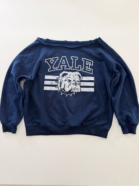 Yale University Off-Shoulder Sweatshirt